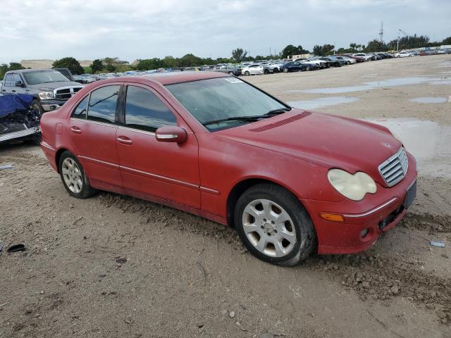 WDBRF54H36A842805 - 2006 MERCEDES-BENZ C 280 RED photo 4