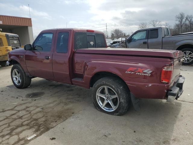 1FTZR45E44PA39728 - 2004 FORD RANGER SUPER CAB BURGUNDY photo 2