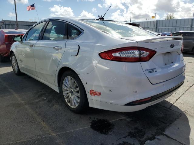 3FA6P0SU1DR273613 - 2013 FORD FUSION TITANIUM PHEV WHITE photo 2