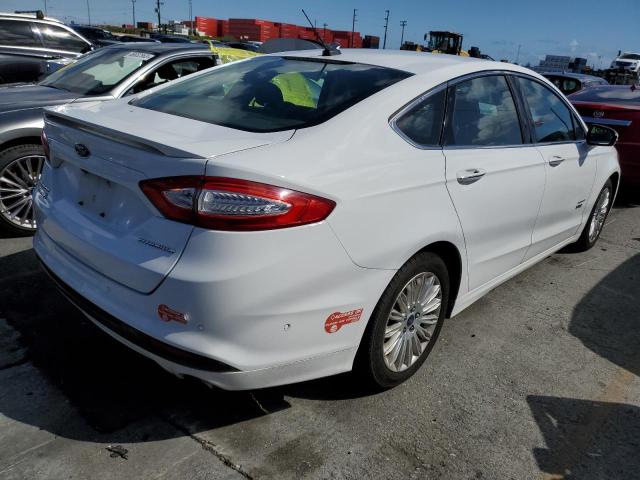 3FA6P0SU1DR273613 - 2013 FORD FUSION TITANIUM PHEV WHITE photo 3