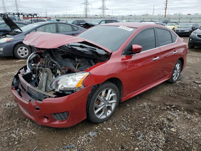 3N1AB7AP7EY319477 - 2014 NISSAN SENTRA S RED photo 1