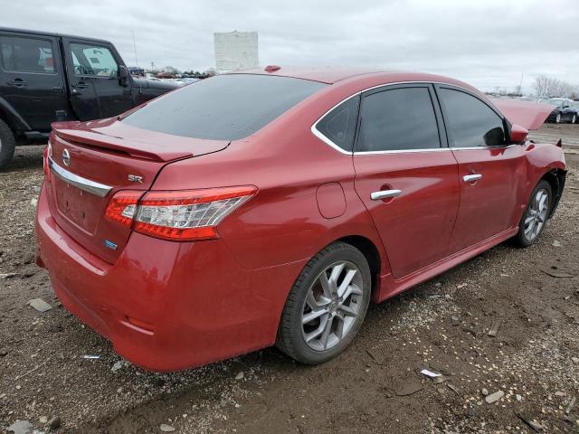 3N1AB7AP7EY319477 - 2014 NISSAN SENTRA S RED photo 3