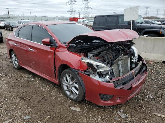 3N1AB7AP7EY319477 - 2014 NISSAN SENTRA S RED photo 4