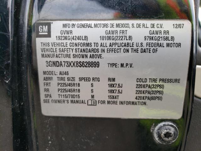 3GNDA73XX8S628899 - 2008 CHEVROLET HHR SS 黑色 照片 12