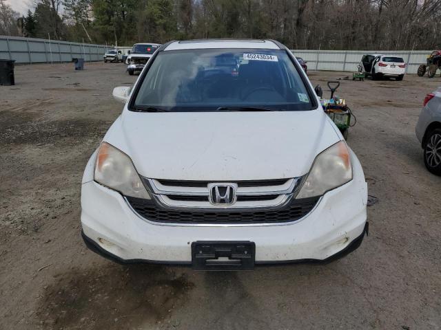 JHLRE3H72AC001794 - 2010 HONDA CR-V EXL WHITE photo 5