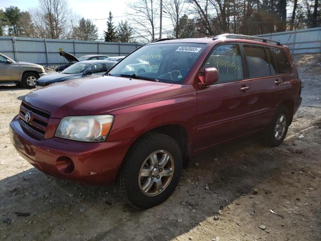 JTEEP21A370206777 - 2007 TOYOTA HIGHLANDER SPORT RED photo 1