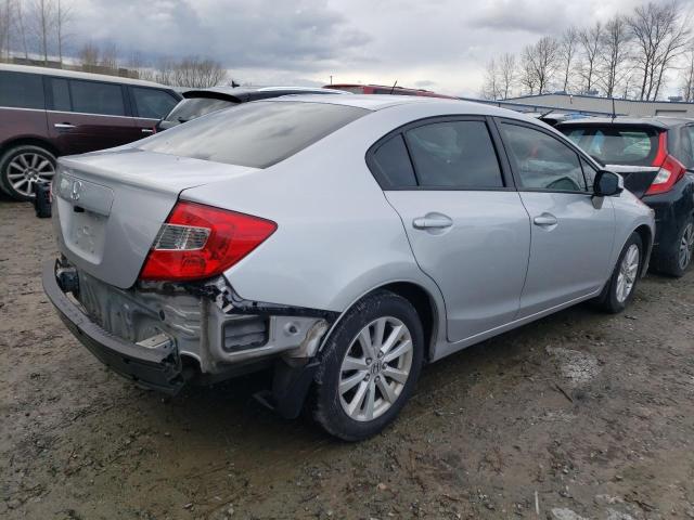 2HGFB2F88CH519098 - 2012 HONDA CIVIC EX SILVER photo 3