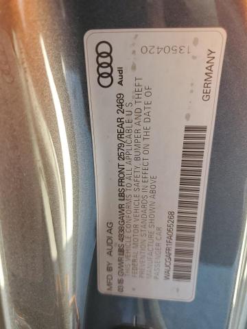 WAUCGAFR1FA055268 - 2015 AUDI S5 PREMIUM PLUS ნაცრისფერი ფოტო 12