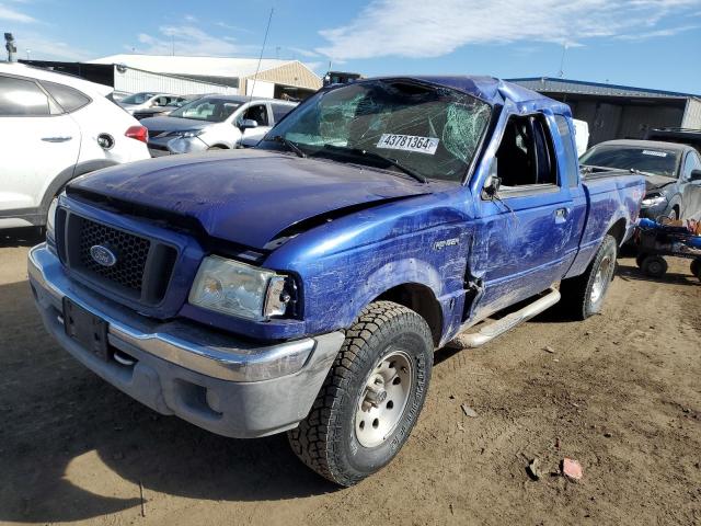 1FTZR45E95PA39953 - 2005 FORD RANGER SUPER CAB BLUE photo 1