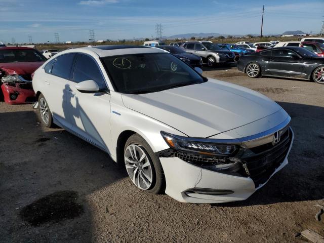 1HGCV3F43JA008522 - 2018 HONDA ACCORD HYBRID EX WHITE photo 4