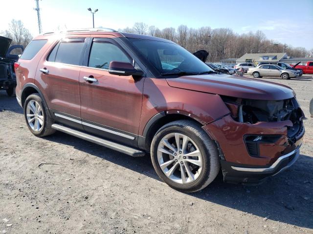 1FM5K8F83JGC34729 - 2018 FORD EXPLORER LIMITED BURGUNDY photo 4