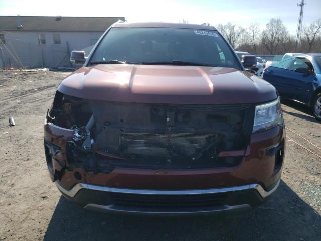 1FM5K8F83JGC34729 - 2018 FORD EXPLORER LIMITED BURGUNDY photo 5