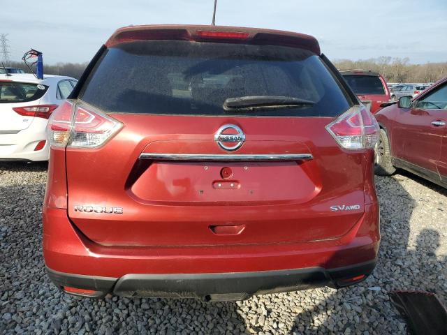 JN8AT2MV7GW142838 - 2016 NISSAN ROGUE S RED photo 6