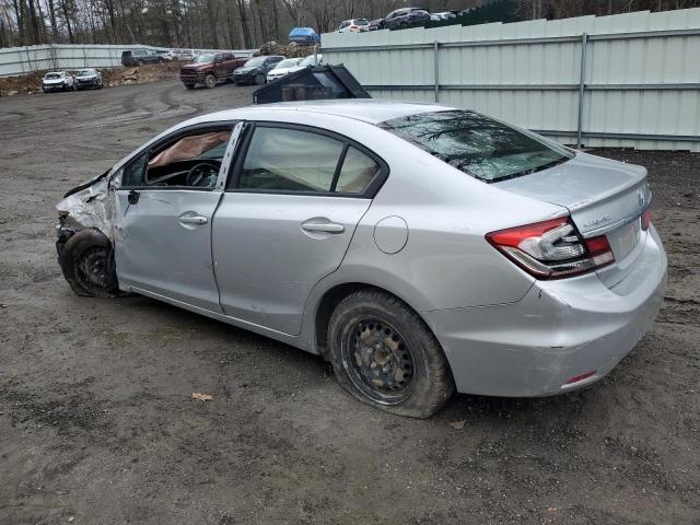 2HGFB2F52DH581281 - 2013 HONDA CIVIC LX SILVER photo 2