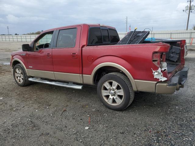 1FTFW1CT2DFA99525 - 2013 FORD F150 SUPERCREW RED photo 2