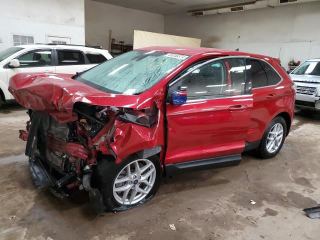 2FMPK4J94MBA48971 - 2021 FORD EDGE SEL RED photo 1