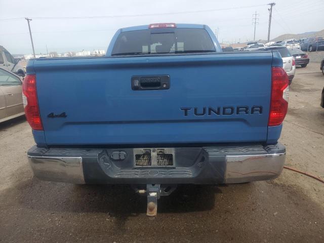 5TFUY5F14KX826156 - 2019 TOYOTA TUNDRA DOUBLE CAB SR/SR5 BLUE photo 6
