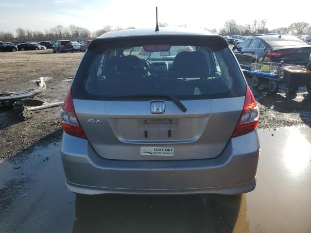 JHMGD38627S037612 - 2007 HONDA FIT S SILVER photo 6