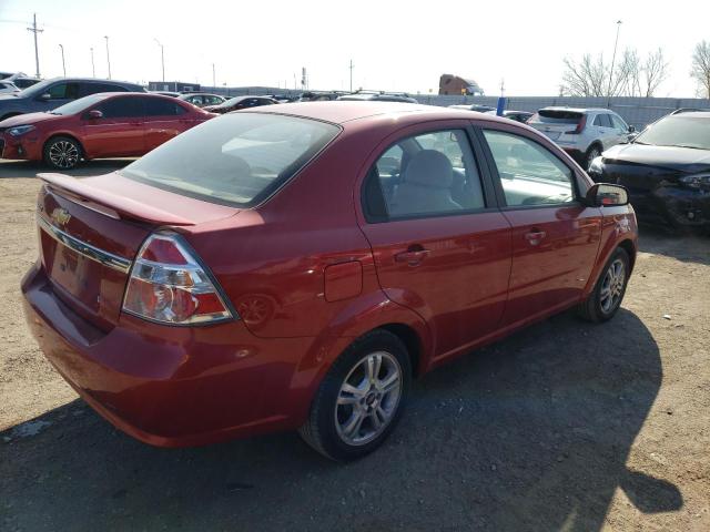 KL1TG5DE2BB118870 - 2011 CHEVROLET AVEO LT RED photo 3