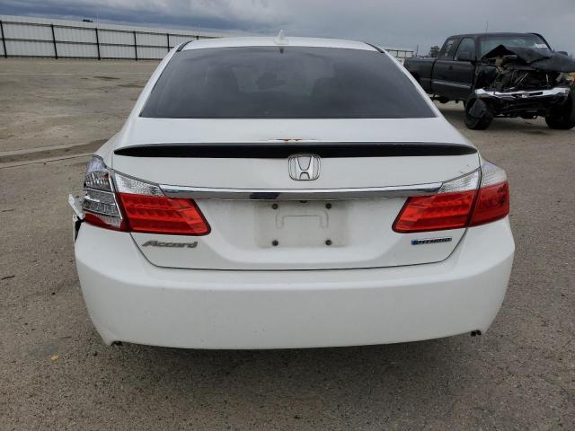 1HGCR6F59EA005404 - 2014 HONDA ACCORD HYBRID EXL WHITE photo 6