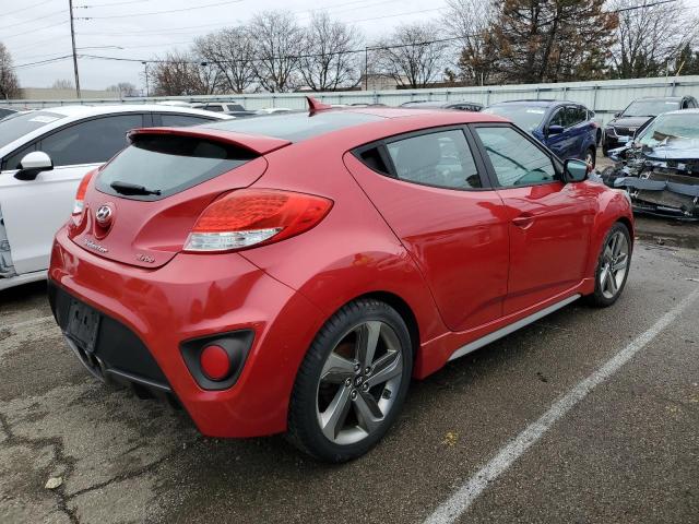 KMHTC6AE6DU146902 - 2013 HYUNDAI VELOSTER TURBO RED photo 3