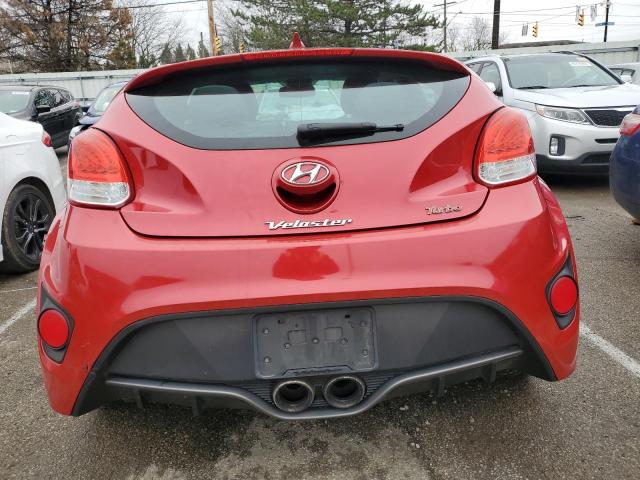 KMHTC6AE6DU146902 - 2013 HYUNDAI VELOSTER TURBO RED photo 6