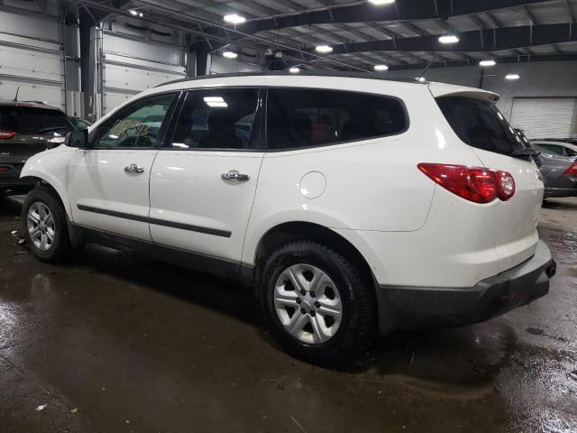 1GNKREED8CJ404774 - 2012 CHEVROLET TRAVERSE LS WHITE photo 2