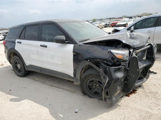 1FM5K8AB1MGC45400 - 2021 FORD EXPLORER POLICE INTERCEPTOR Սև լուսանկար 4