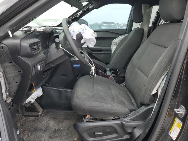 1FM5K8AB1MGC45400 - 2021 FORD EXPLORER POLICE INTERCEPTOR Սև լուսանկար 7