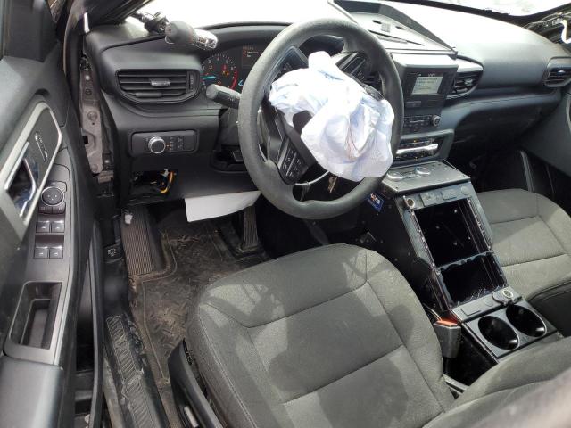 1FM5K8AB1MGC45400 - 2021 FORD EXPLORER POLICE INTERCEPTOR Սև լուսանկար 8