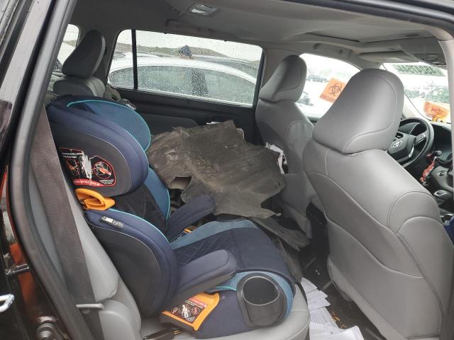 5TDGZRBH1MS059637 - 2021 TOYOTA HIGHLANDER XLE BLACK photo 10