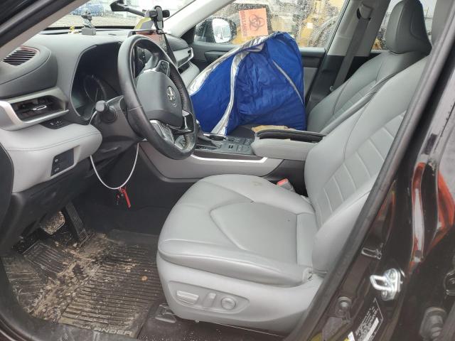 5TDGZRBH1MS059637 - 2021 TOYOTA HIGHLANDER XLE BLACK photo 7