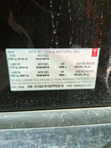 5YJSA1H19EFP63216 - 2014 TESLA MODEL S 黑色 照片 13