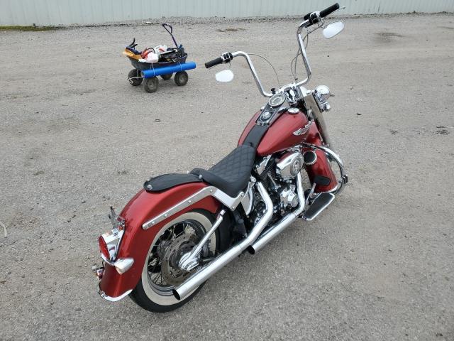 1HD1JD5198Y028255 - 2008 HARLEY-DAVIDSON FLSTN RED photo 4