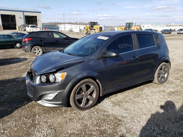 1G1JG6SB4D4179247 - 2013 CHEVROLET SONIC RS GRAY photo 1