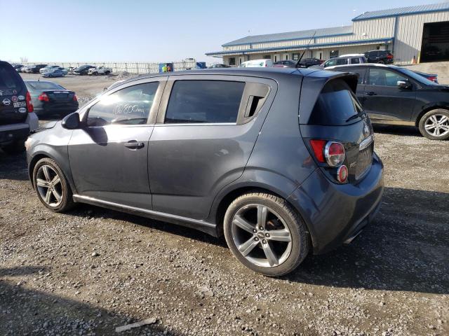 1G1JG6SB4D4179247 - 2013 CHEVROLET SONIC RS GRAY photo 2