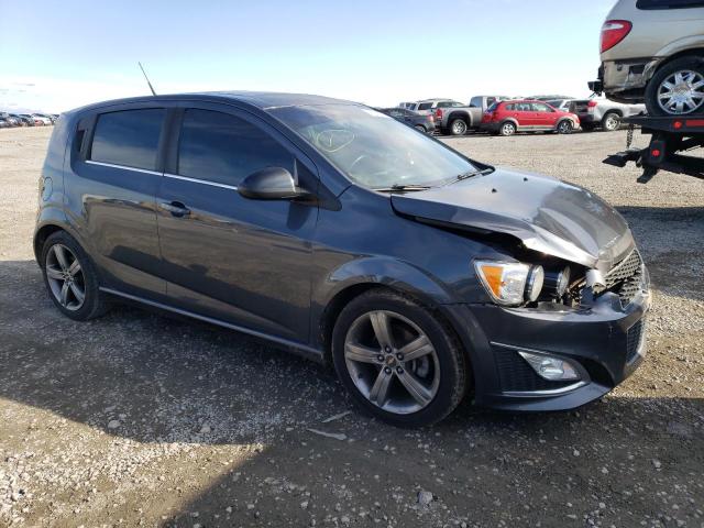 1G1JG6SB4D4179247 - 2013 CHEVROLET SONIC RS GRAY photo 4