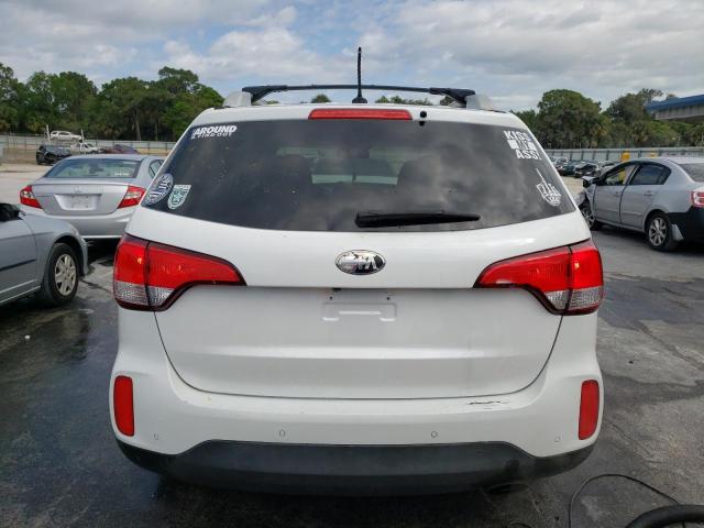 5XYKT4A69EG489686 - 2014 KIA SORENTO LX WHITE photo 6