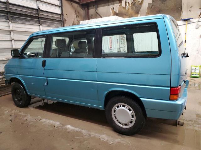 WV2KC0705PH004158 - 1993 VOLKSWAGEN EUROVAN GL TEAL photo 2