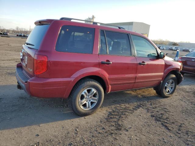 2HKYF18573H614610 - 2003 HONDA PILOT EXL BURGUNDY photo 3