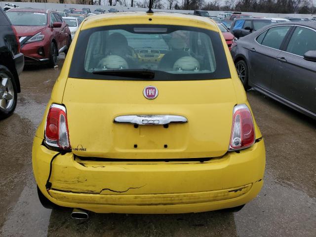 3C3CFFCR9CT128404 - 2012 FIAT 500 LOUNGE YELLOW photo 6