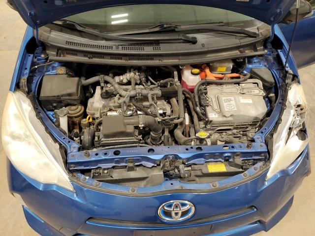 JTDKDTB31C1520910 - 2012 TOYOTA PRIUS C BLUE photo 11