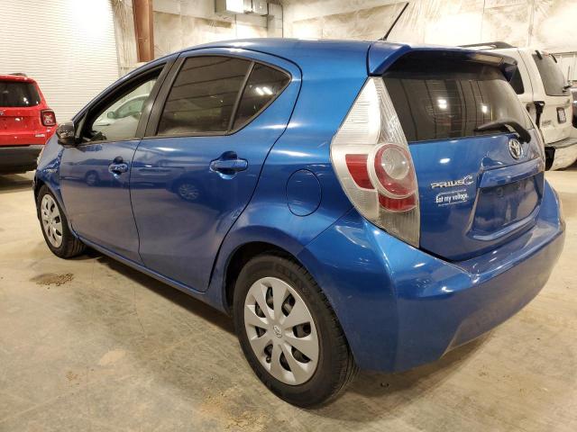 JTDKDTB31C1520910 - 2012 TOYOTA PRIUS C BLUE photo 2