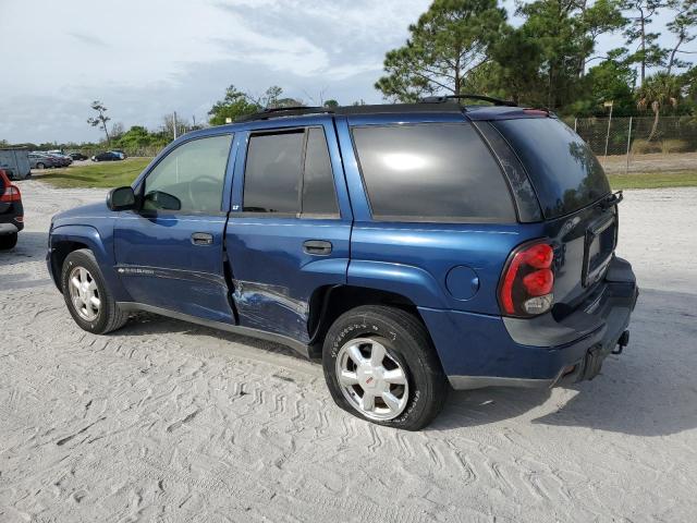 1GNDS13S932399604 - 2003 CHEVROLET TRAILBLAZE BLUE photo 2