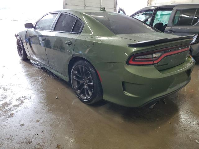 2C3CDXGJXNH229639 - 2022 DODGE CHARGER SCAT PACK GREEN photo 2
