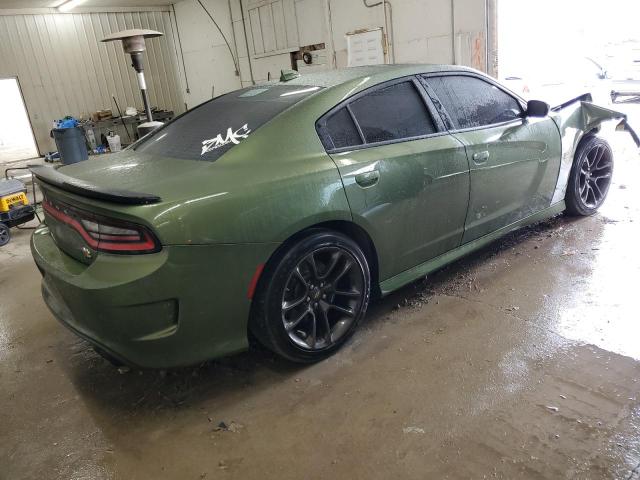 2C3CDXGJXNH229639 - 2022 DODGE CHARGER SCAT PACK GREEN photo 3