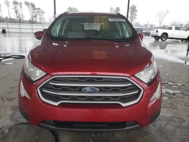 MAJ3S2GE2KC276935 - 2019 FORD ECOSPORT SE წითელი ფოტო 5