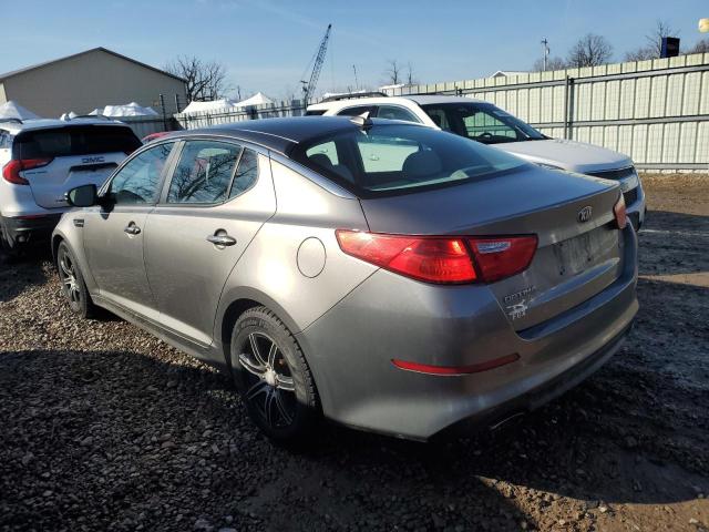 5XXGM4A74FG460663 - 2015 KIA OPTIMA LX GRAY photo 2