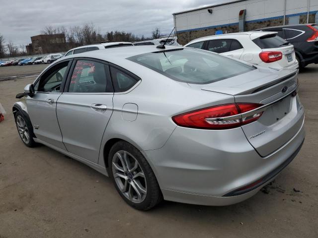 3FA6P0LU9HR233963 - 2017 FORD FUSION SE HYBRID SILVER photo 2