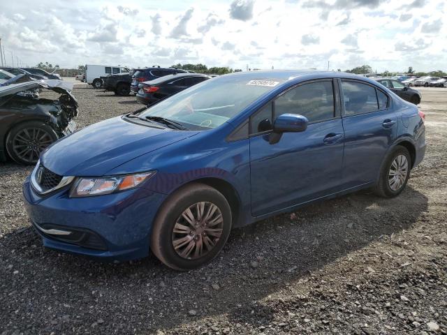 19XFB2F53FE273078 - 2015 HONDA CIVIC LX BLUE photo 1